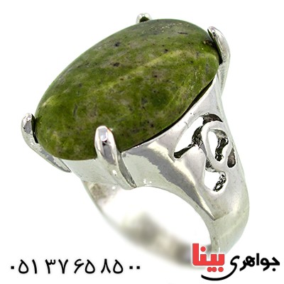 نگین انگشتر عقیق خزه ای خوشرنگ درشت _کد:10042
