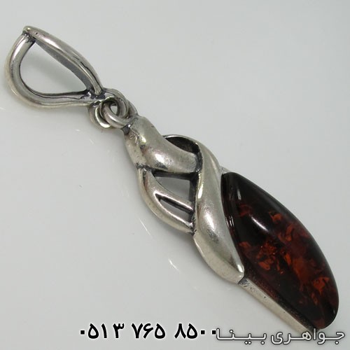 گردنبند کهربا طرح قنچه