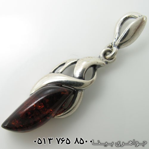 گردنبند کهربا طرح قنچه