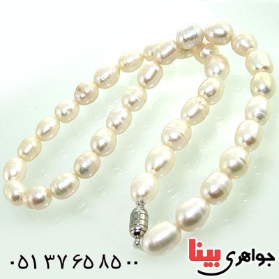 سینه ریز مروارید عالی و صاف غلتان زنانه دانه درشت