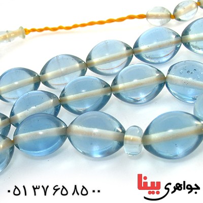 تسبیح سندلوس آبی 33 دانه ای درشت و سنگین