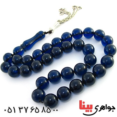 تسبیح سندلوس آبی 33 دانه ای درشت و سنگین _کد:10123