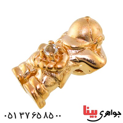 گردنبند آکوآمارین مرغوب زنانه مانی مدل فانتزی _کد:10125