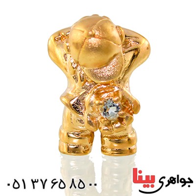 گردنبند آکوآمارین مرغوب زنانه مانی مدل فانتزی