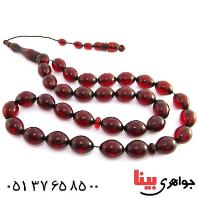 تسبیح سندلوس قرمز 33 دانه ای درشت و سنگین _کد:10128