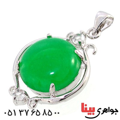 گردنبند یشم درشت مدل گلاره