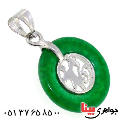 گردنبند یشم مدل حلقه ای