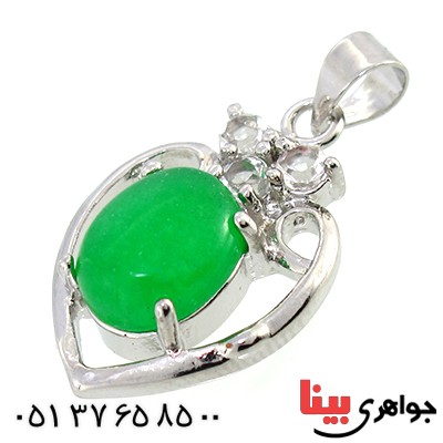 گردنبند یشم مدل قلب
