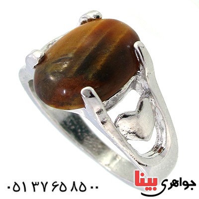 نگین انگشتر چشم ببر بیضی