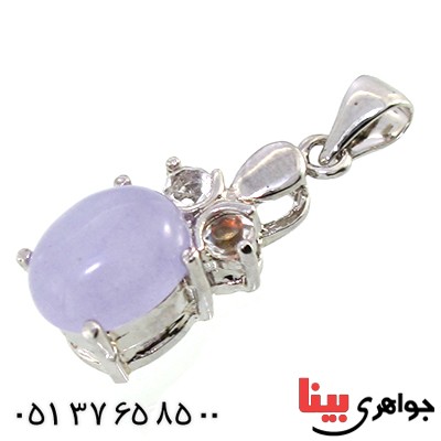 گردنبند عقیق کبود زنانه مدل مینو