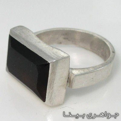 انگشتر عقیق سیاه (اونیکس) با حرز امام جواد