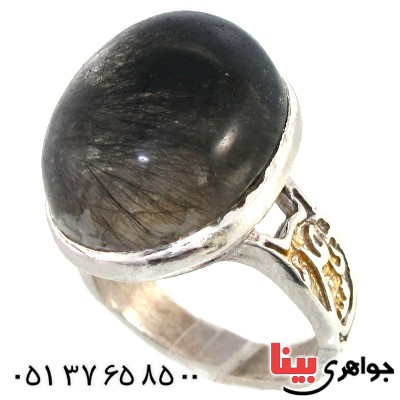 انگشتر دُر مویی مردانه اصیل طرح برزخ