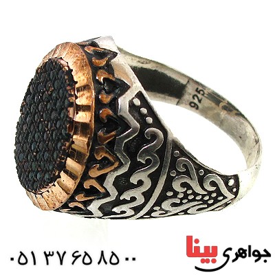 انگشتر نقره مردانه مدل کامیار