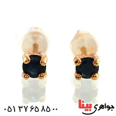 گوشواره یاقوت کبود تانزانیا زنانه مانی ایتالیایی