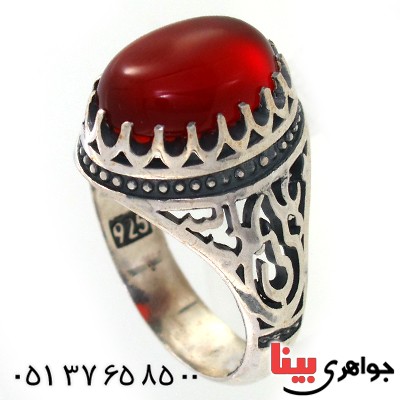 انگشتر عقیق یمنی مردانه علی ولی الله