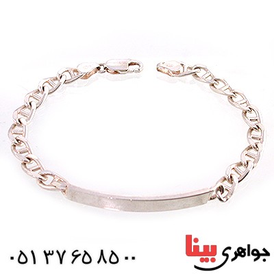 دستبند نقره ایتالیایی قدیمی درشت و سنگین
