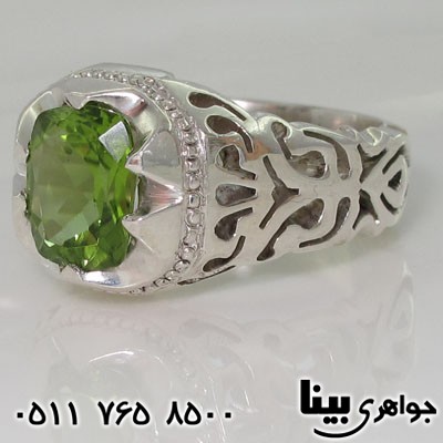 انگشتر زبرجد شبکه کاری