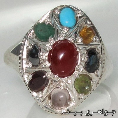 انگشتر چند جواهر ساده