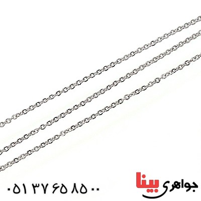 زنجیر زنانه مدل حلقه ای 45 سانتی