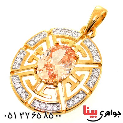 گردنبند سیترین زنانه مانی ایتالیایی