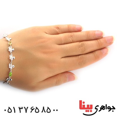 دستبند چند جواهر زنانه مانی _کد:1478