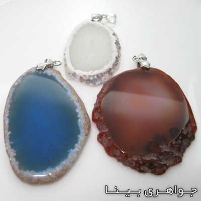 گردنبند عقیق سلیمانی سایز بزرگ