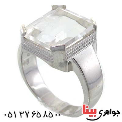 انگشتر در نجف مردانه درشت مربعی چهار چنگ