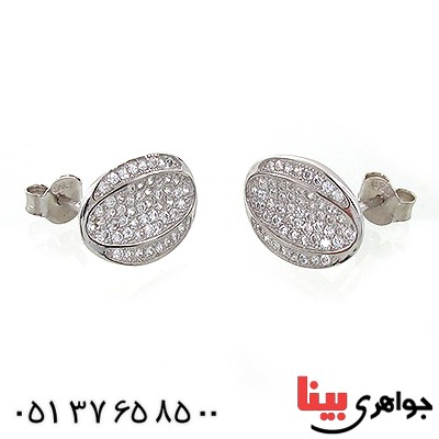 گوشواره نقره زنانه مدل مهرسا
