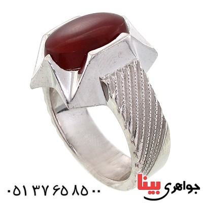 انگشتر عقیق یمنی مردانه درشت
