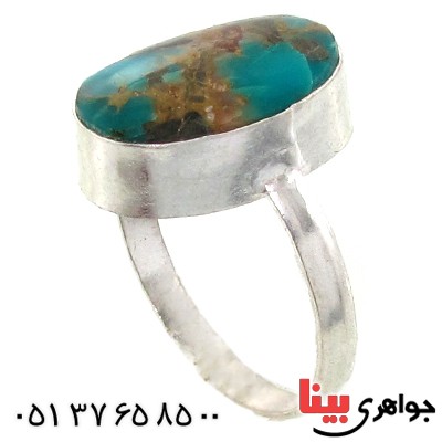 انگشتر فیروزه نیشابوری شجری دور ساده