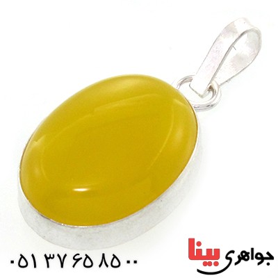گردنبند عقیق شرف الشمس دور ساده مناسب سنگ درمانی