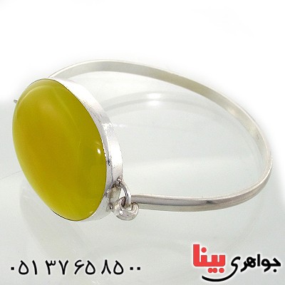 دستبند عقیق شرف الشمس درجه یک سنگ درمانی درشت و سنگین