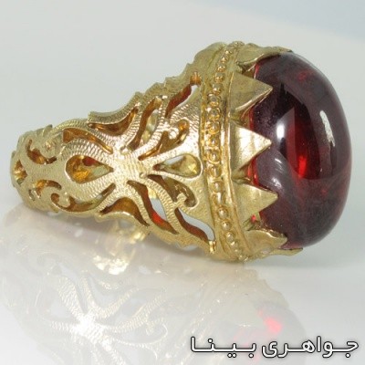 متفرقه عقیق فرم برنج بیضی