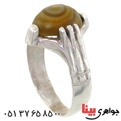 انگشتر عقیق باباقوری مردانه سنتی _کد:10853