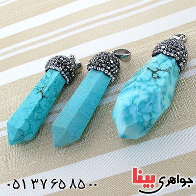 گردنبند فیروزه هیمالیا درجه یک ویژه سنگ درمانی