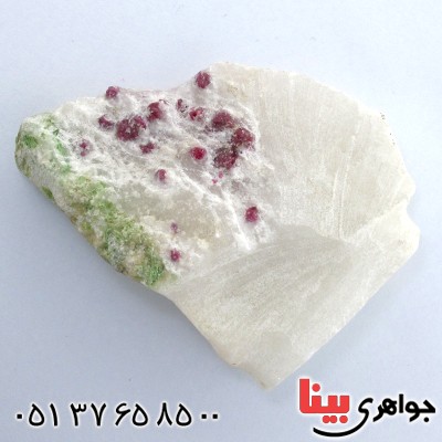 سنگ چند جواهر یاقوت سرخ و زمرد راف سنگ درمانی نماد پرچم ایران