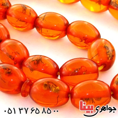 تسبیح کهربا پودری حشره ای 33 دانه ای خوشرنگ