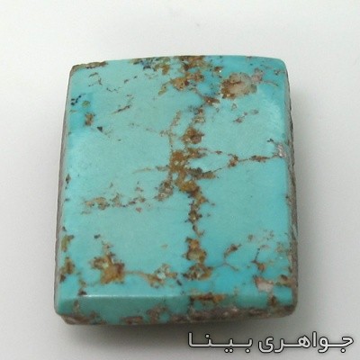 نگین انگشتر فیروزه نیشابوری مستطیلی