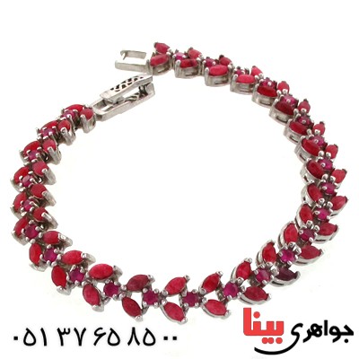 دستبند یاقوت سرخ زنانه باشکوه