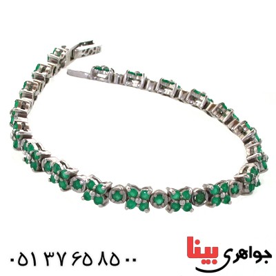 دستبند زمرد زنانه مجلسی
