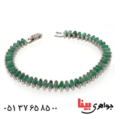 دستبند زمرد زنانه شیک و مجلسی