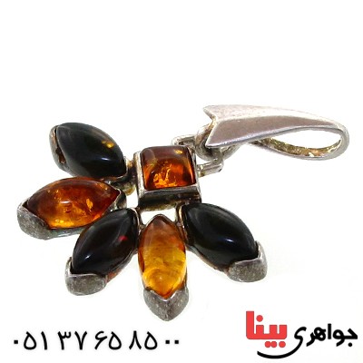 گردنبند کهربا درجه یک مدل گلپر