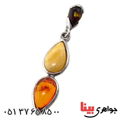 گردنبند کهربا درجه یک مدل آویز