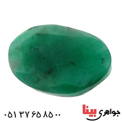 نگین انگشتر زمرد خوشرنگ بیضی شکل