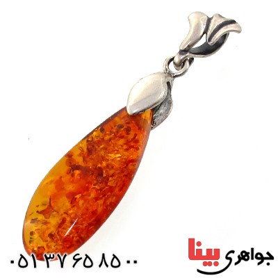 گردنبند کهربا درجه یک اشکی