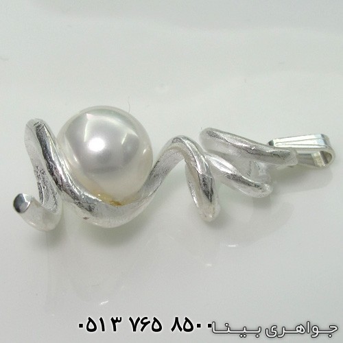 گردنبند مروارید طرح پیچ