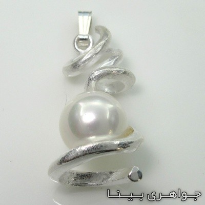 گردنبند مروارید طرح پیچ