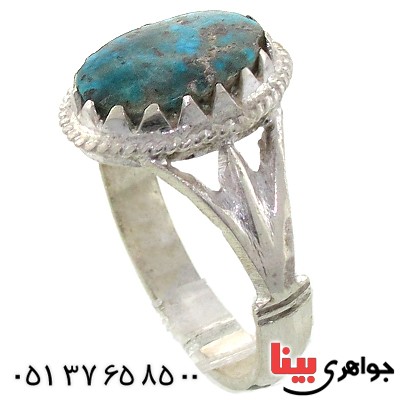انگشتر فیروزه نیشابوری شجری بیضی