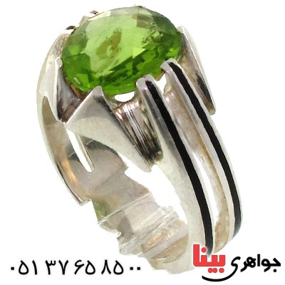 انگشتر زبرجد ناب مردانه مدل خطی _کد:1586 انگشتر زبرجد ناب مردانه مدل خطی _کد:1586