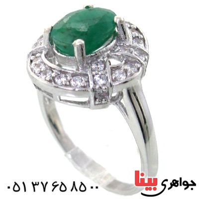 انگشتر زمرد زنانه رادیوم لوکس مدل آناهیتا